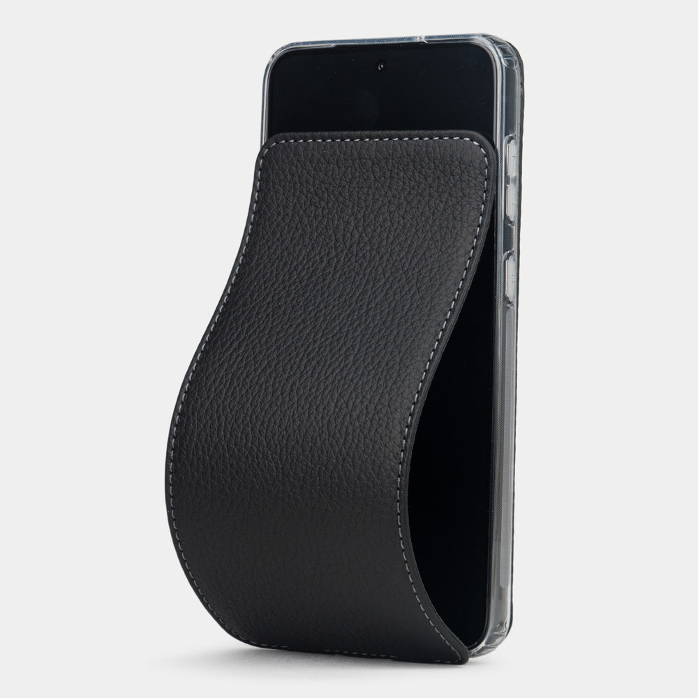 Premium Leather Flip Case Galaxy S23 Black | Marcel Robert - 0