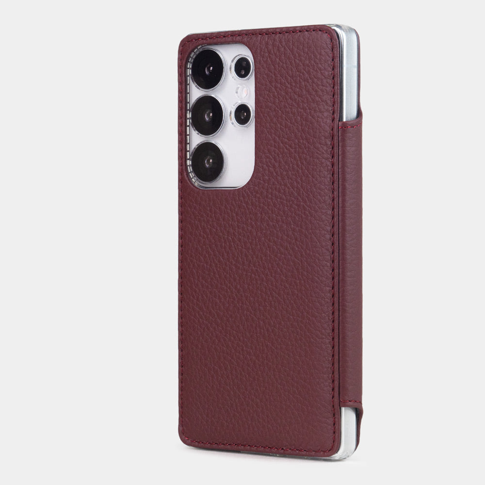 Folio case Galaxy S25 Ultra bordeaux