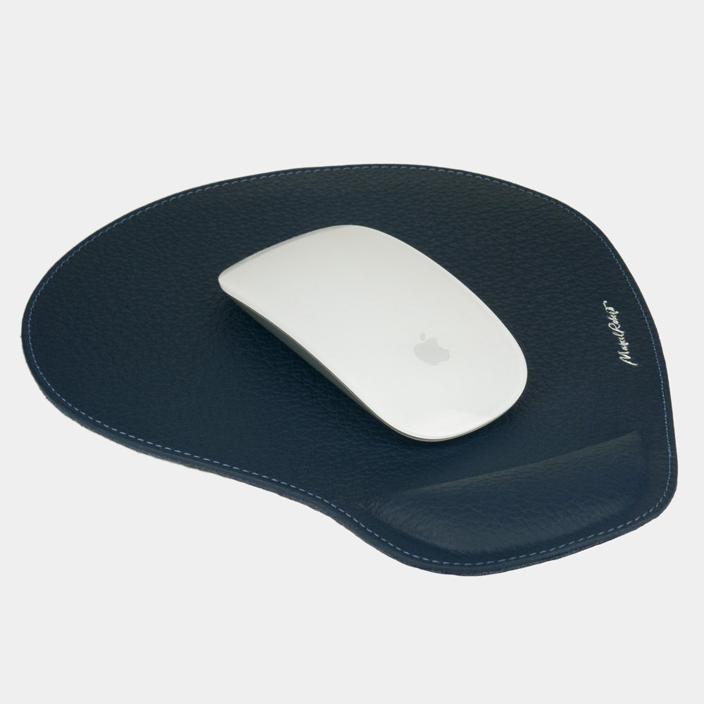 leather mouse pad blue