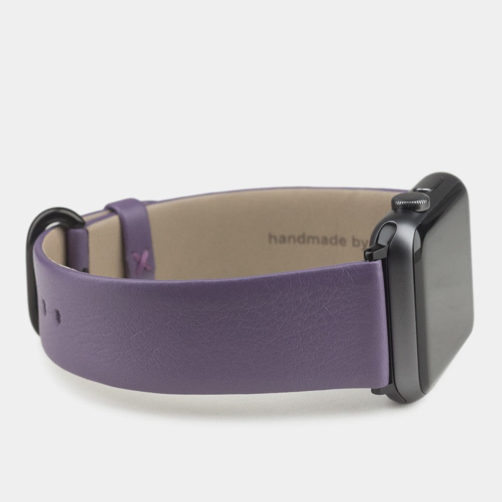 Calfskin Strap Apple Watch 38/40/41mm Violet | Marcel Robert - 7