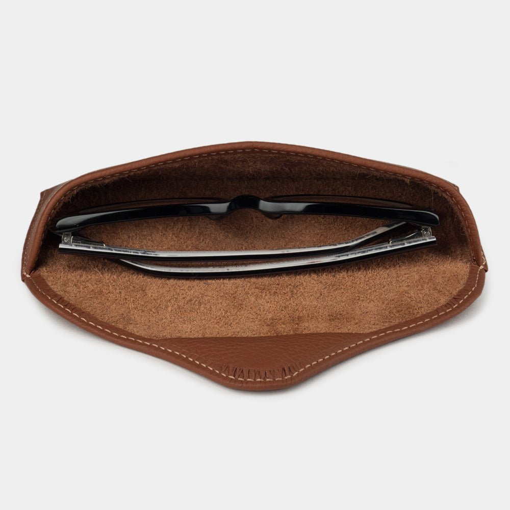 Casual Glasses Case in Caramel Leather | Marcel Robert - 3