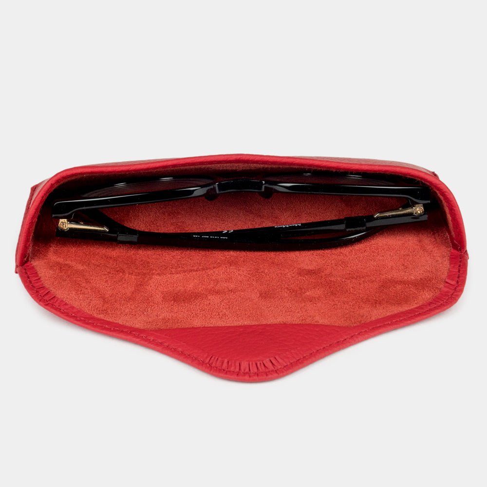 Luxury Case for Casual Glasses Red Leather | Marcel Robert - 2