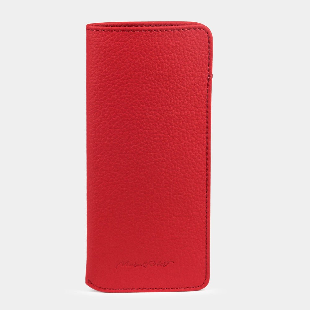 Small Glasses Case Pocket in Red Leather | Marcel Robert - 2