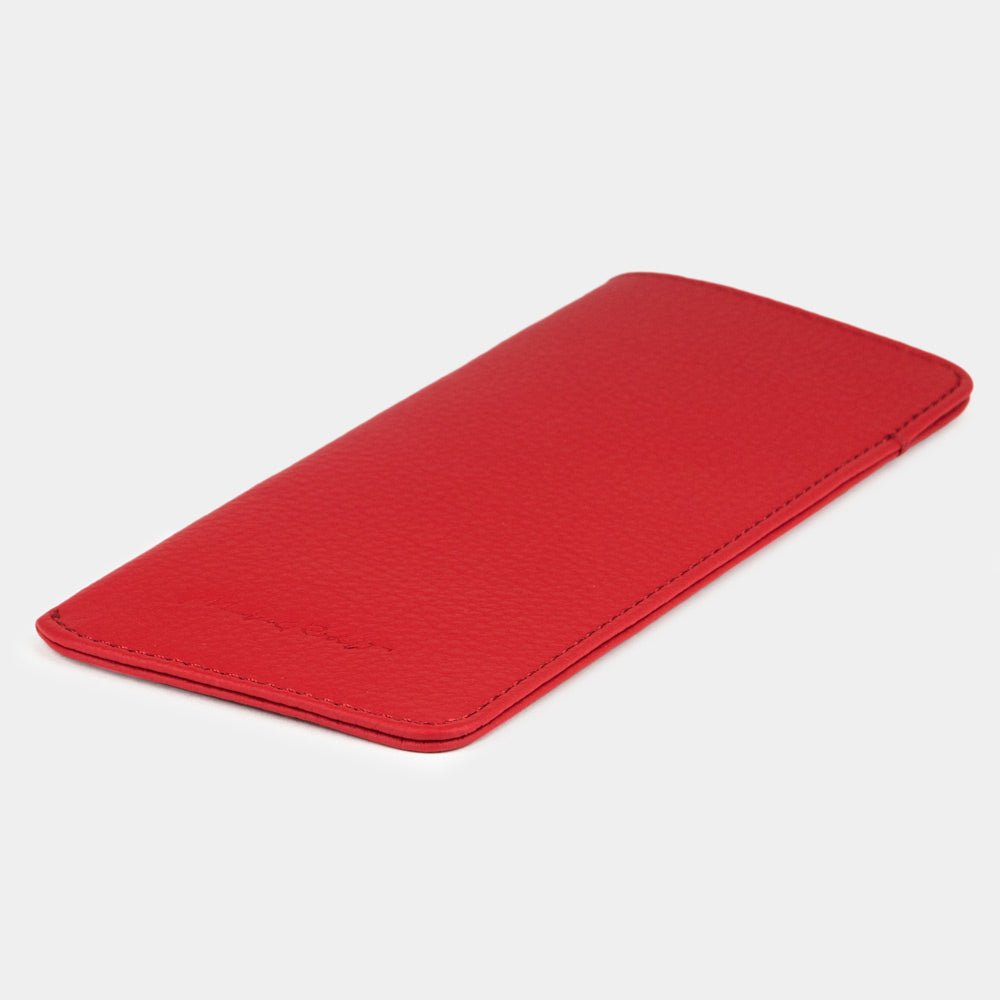 Small Glasses Case Pocket in Red Leather | Marcel Robert - 3