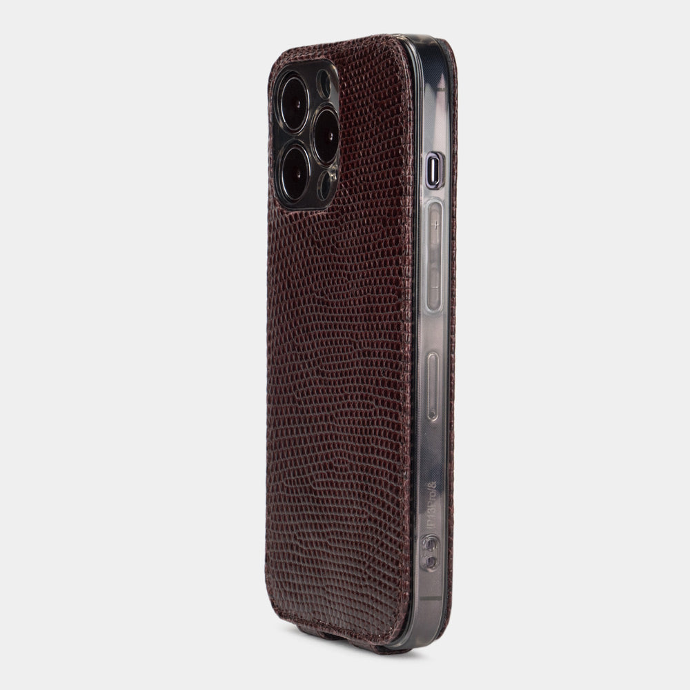 case iPhone 13 pro lizard bordeaux | Marcel Robert