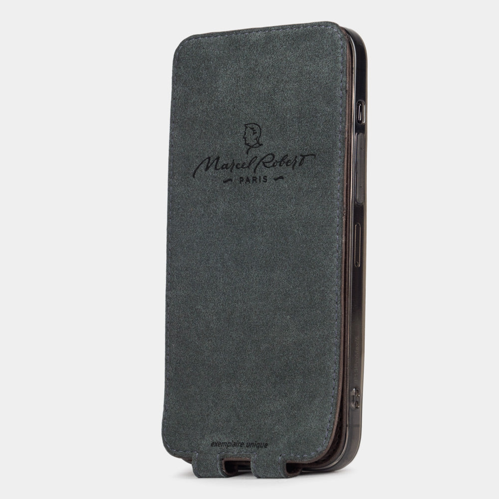 Ostrich Leather Case iPhone 13 Pro Max Brown | Marcel Robert - 10