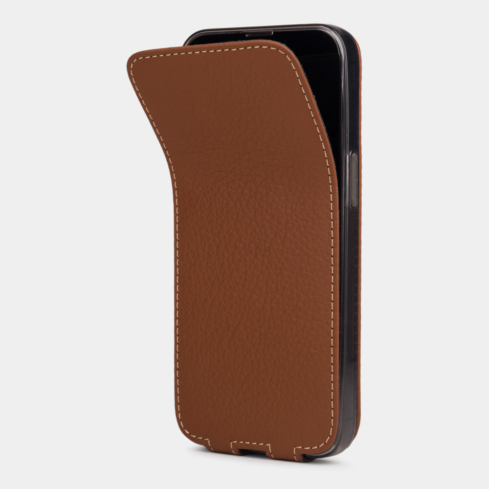 Premium Leather Case iPhone 13 Pro Max Caramel | Marcel Robert - 5