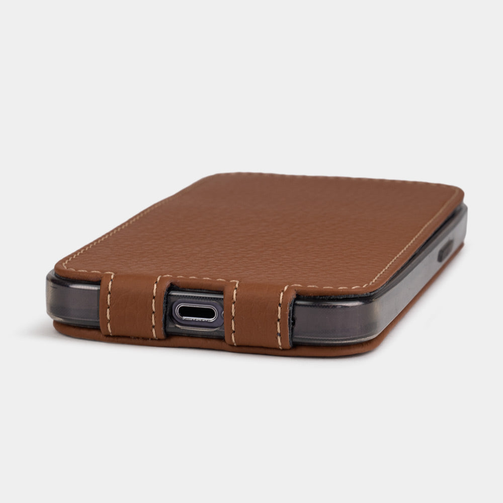 Premium Leather Case iPhone 13 Pro Max Caramel | Marcel Robert - 7