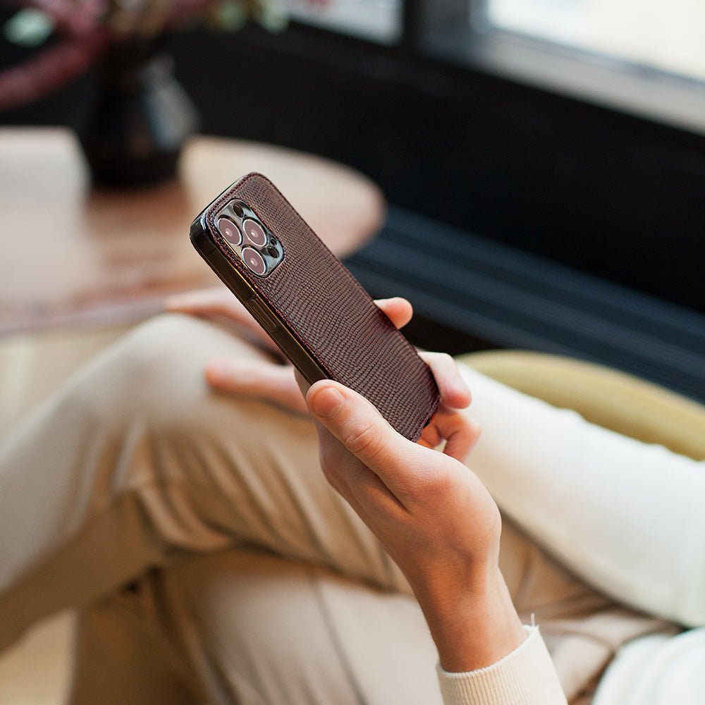 Artisanal Lizard Leather Case iPhone 14 Pro | Marcel Robert - 2