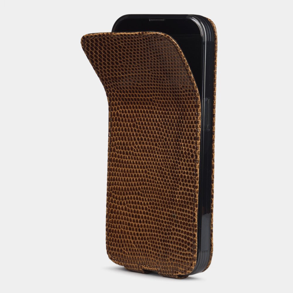 Artisanal Lizard Leather Case iPhone 14 Pro | Marcel Robert - 6