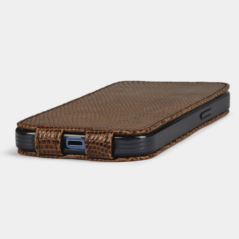 Artisanal Lizard Leather Case iPhone 14 Pro | Marcel Robert - 5
