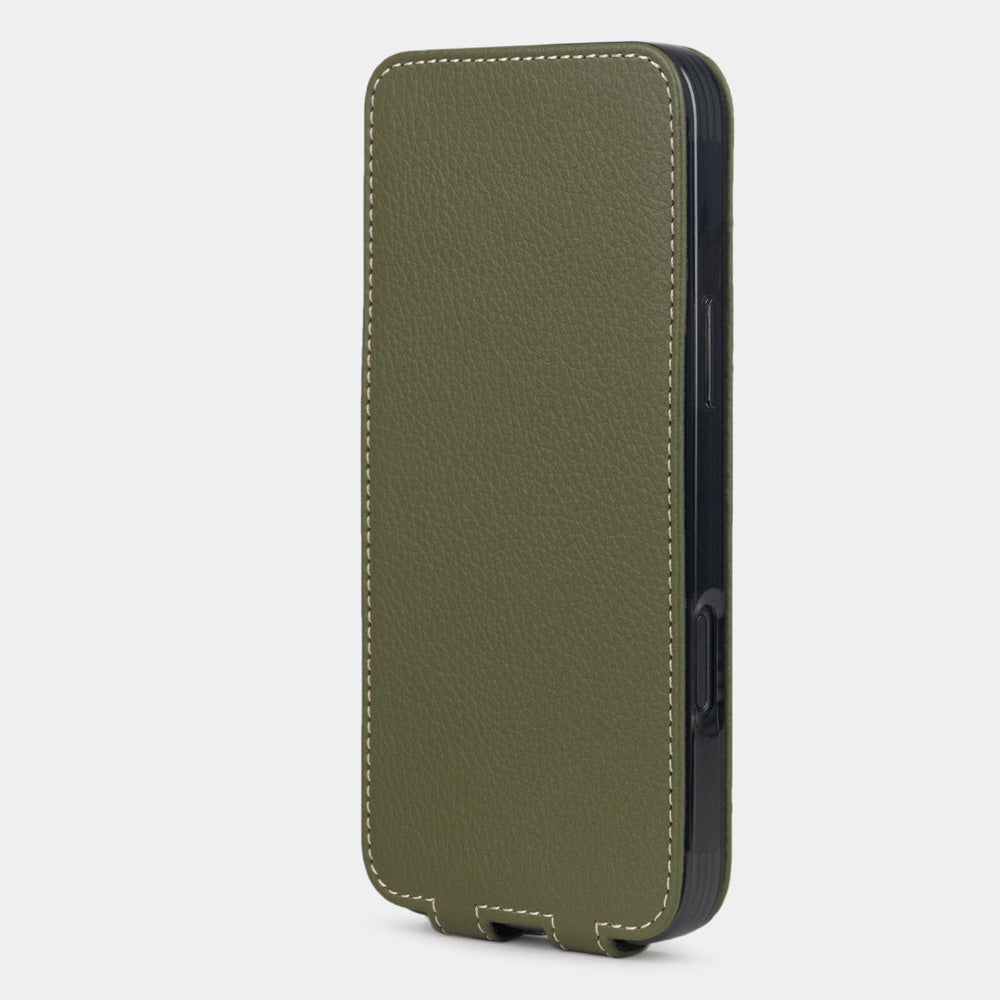 Premium iPhone 16 Pro Max Leather Case Green | Marcel Robert - 7
