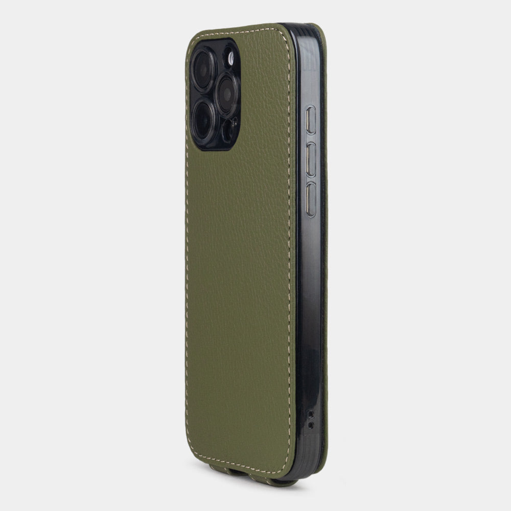 Premium iPhone 16 Pro Max Leather Case Green | Marcel Robert - 9