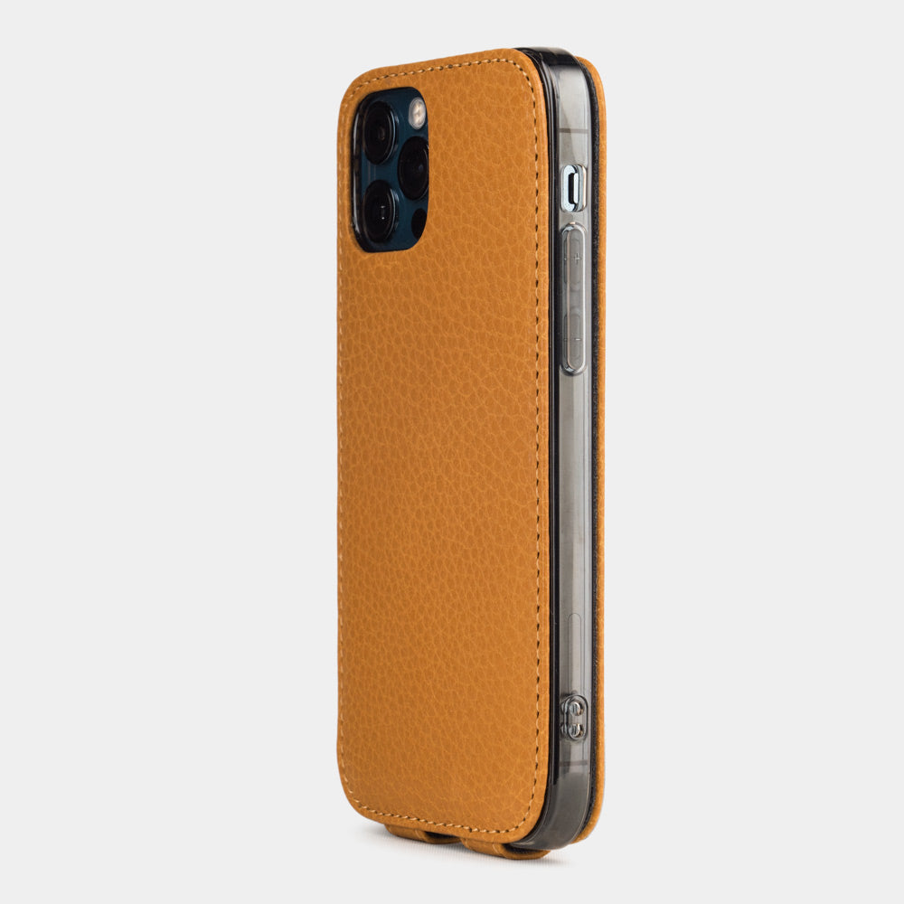 Leather Case for iPhone 12 Pro Max Caramel | Marcel Robert - 1