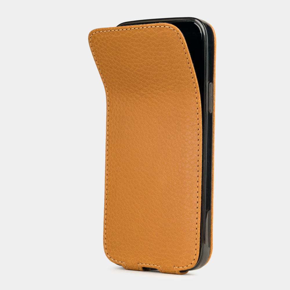 Premium Leather Case iPhone 12 mini Gold | Marcel Robert - 8