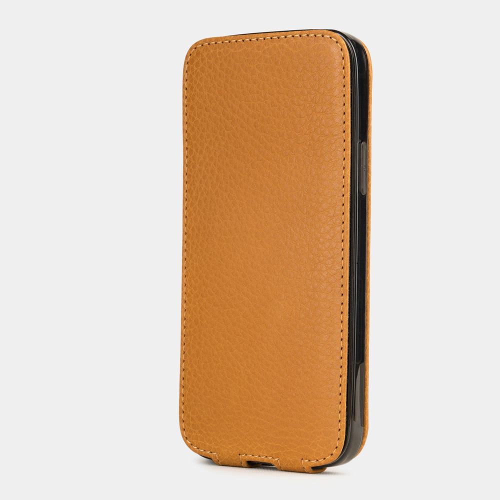 Premium Leather Case iPhone 12 mini Gold | Marcel Robert - 5