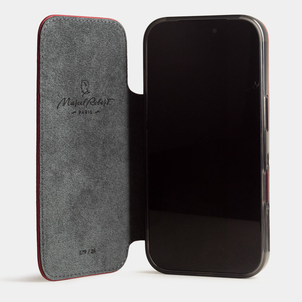 Folio case iPhone 17 Pro Max red