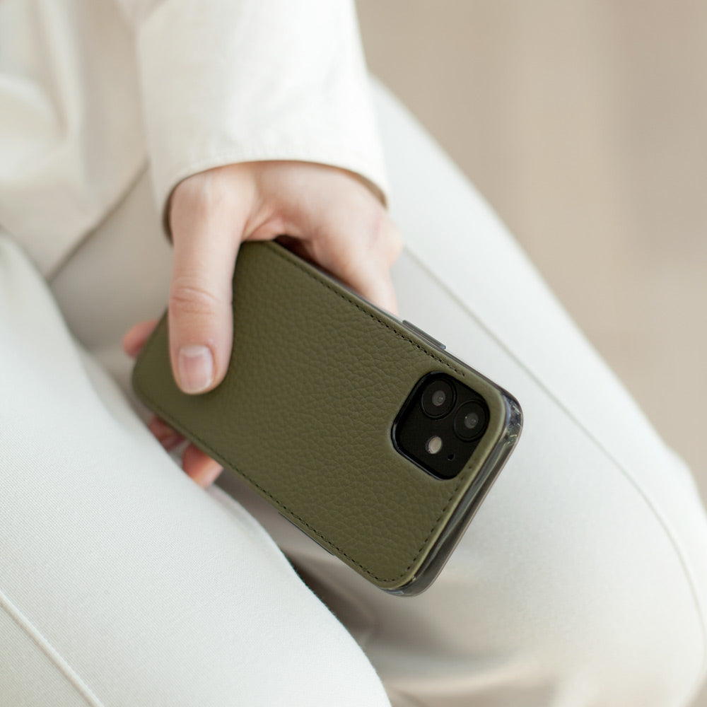 Premium Leather Case iPhone 12 mini Green | Marcel Robert - 3