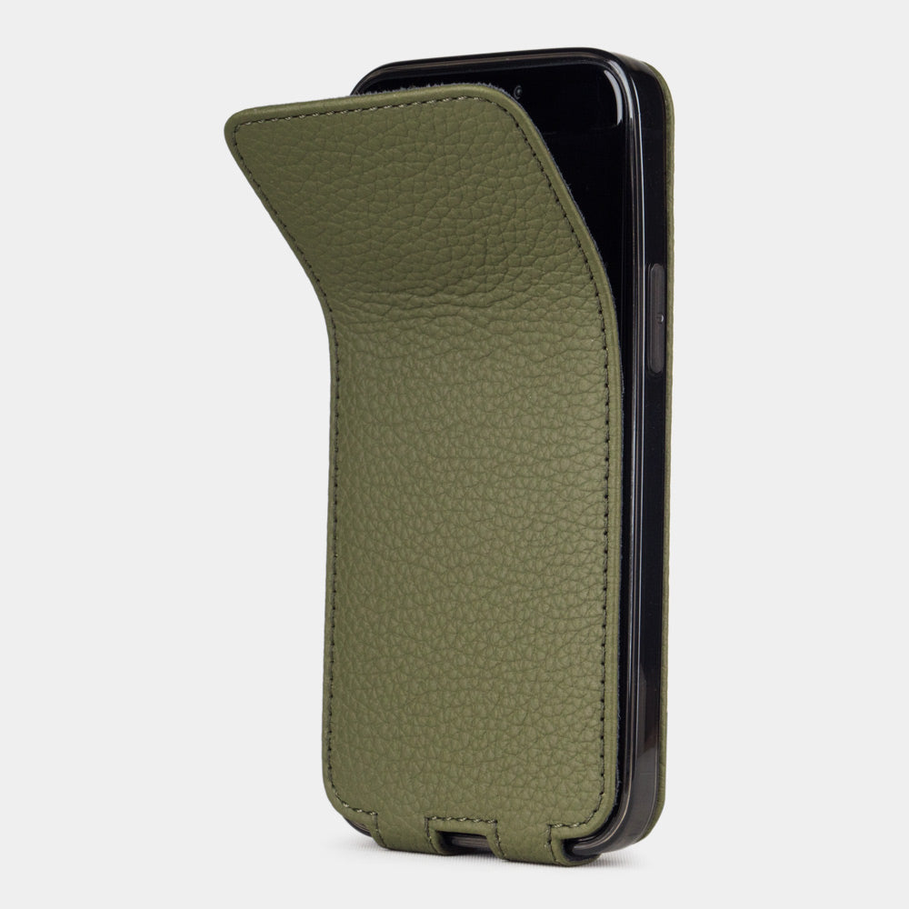 Premium Leather Case iPhone 12 mini Green | Marcel Robert - 6