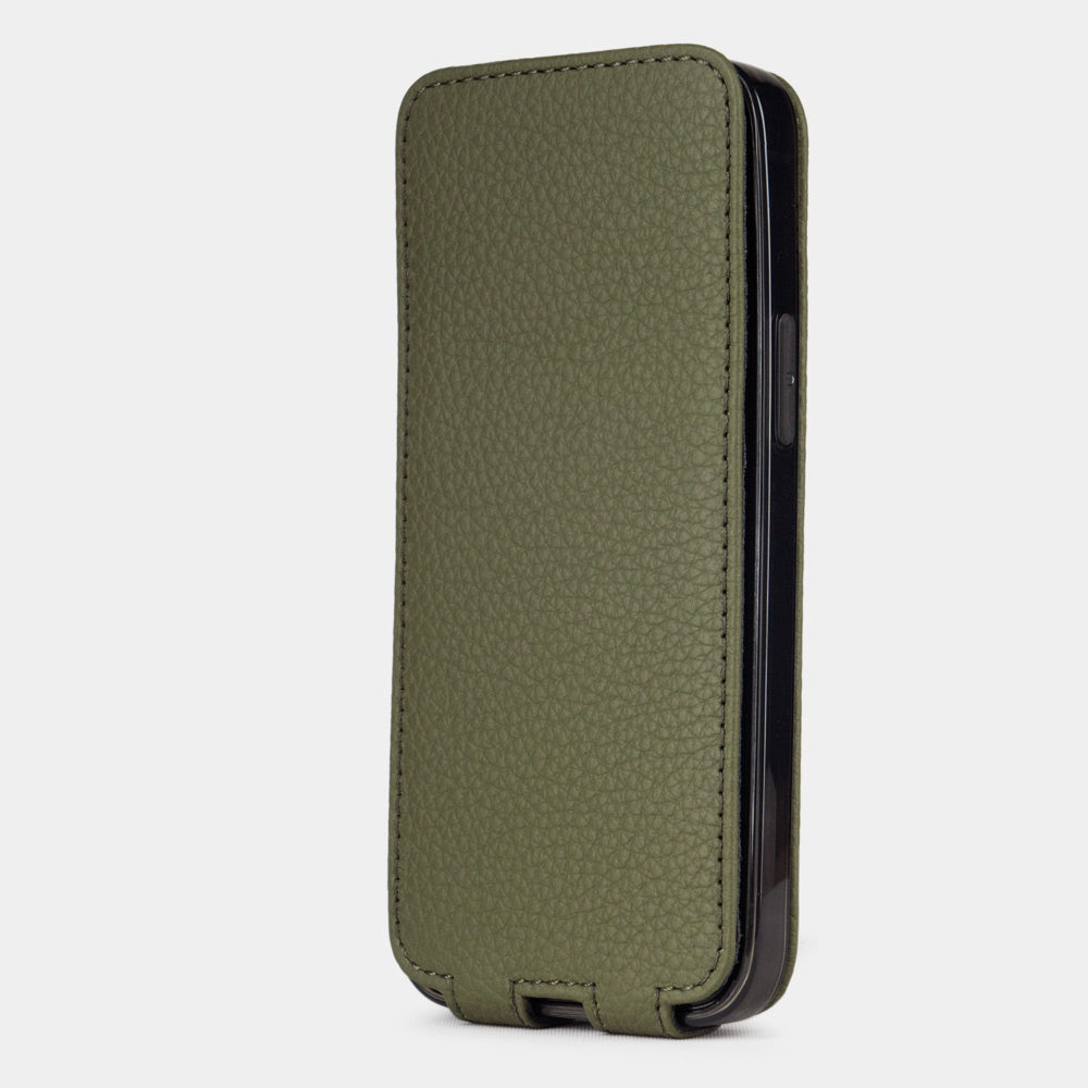 Premium Leather Case iPhone 12 mini Green | Marcel Robert - 7