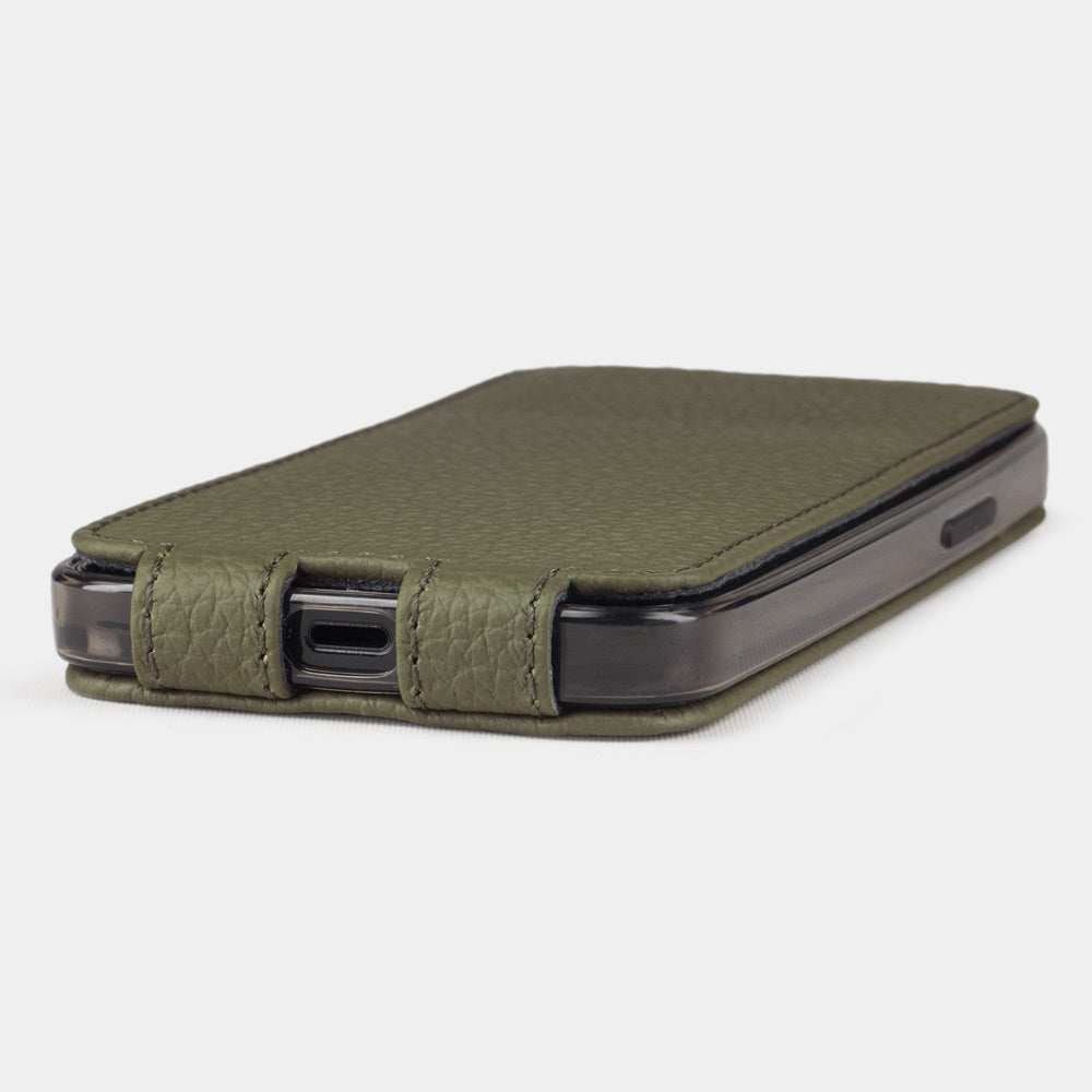 Premium Leather Case iPhone 12 mini Green | Marcel Robert - 4