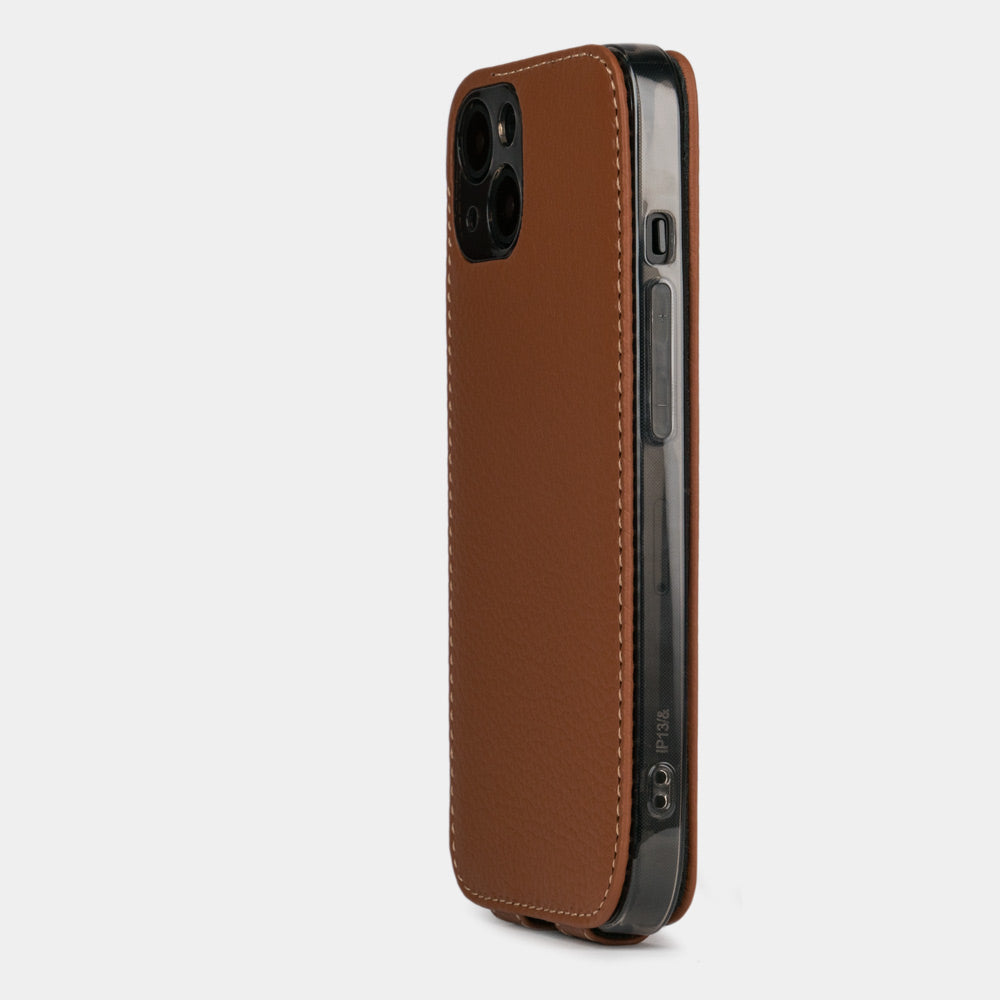 Premium Leather Case iPhone 13 mini Caramel | Marcel Robert - 7