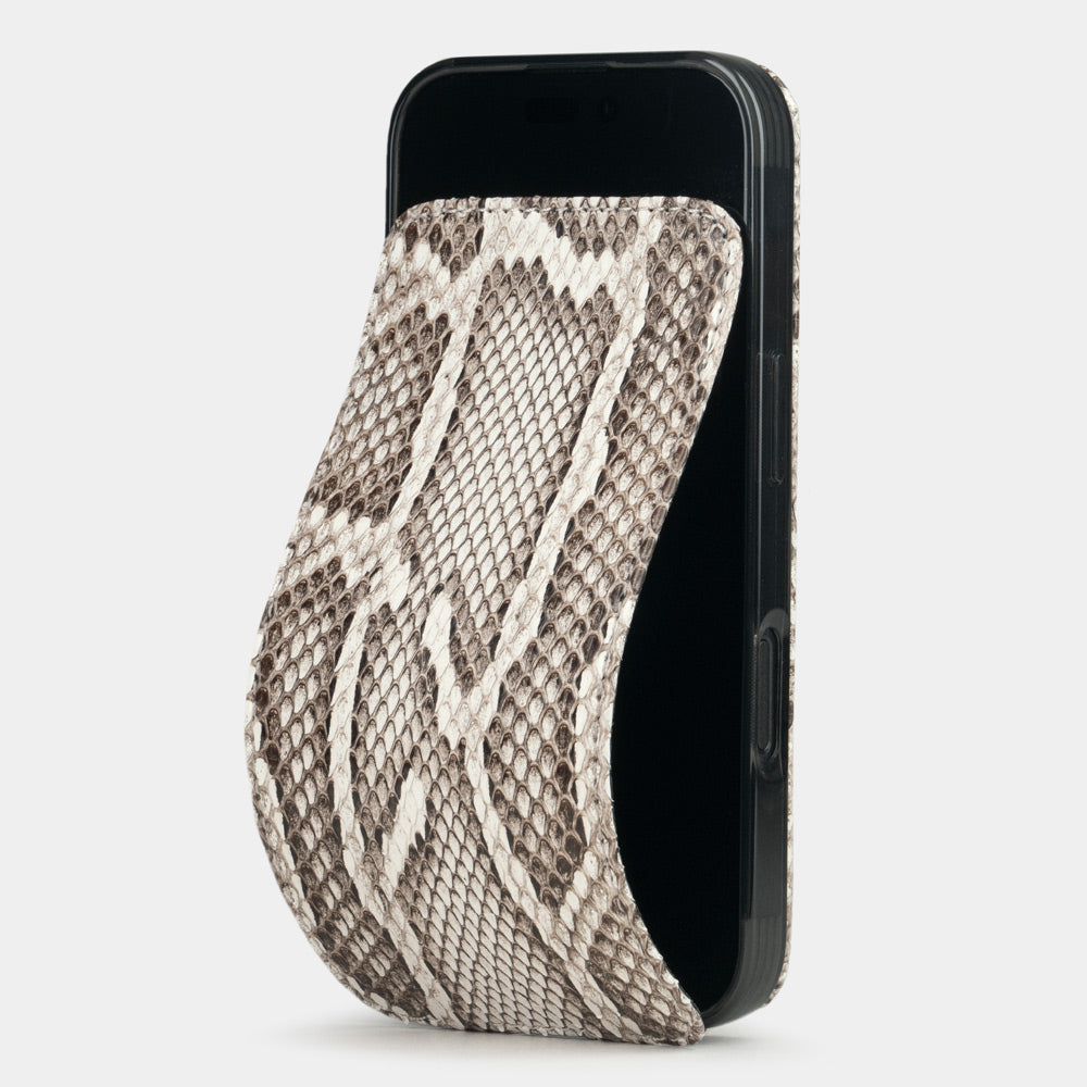 flip case iphone 17 pro genuine python leather natural | main image