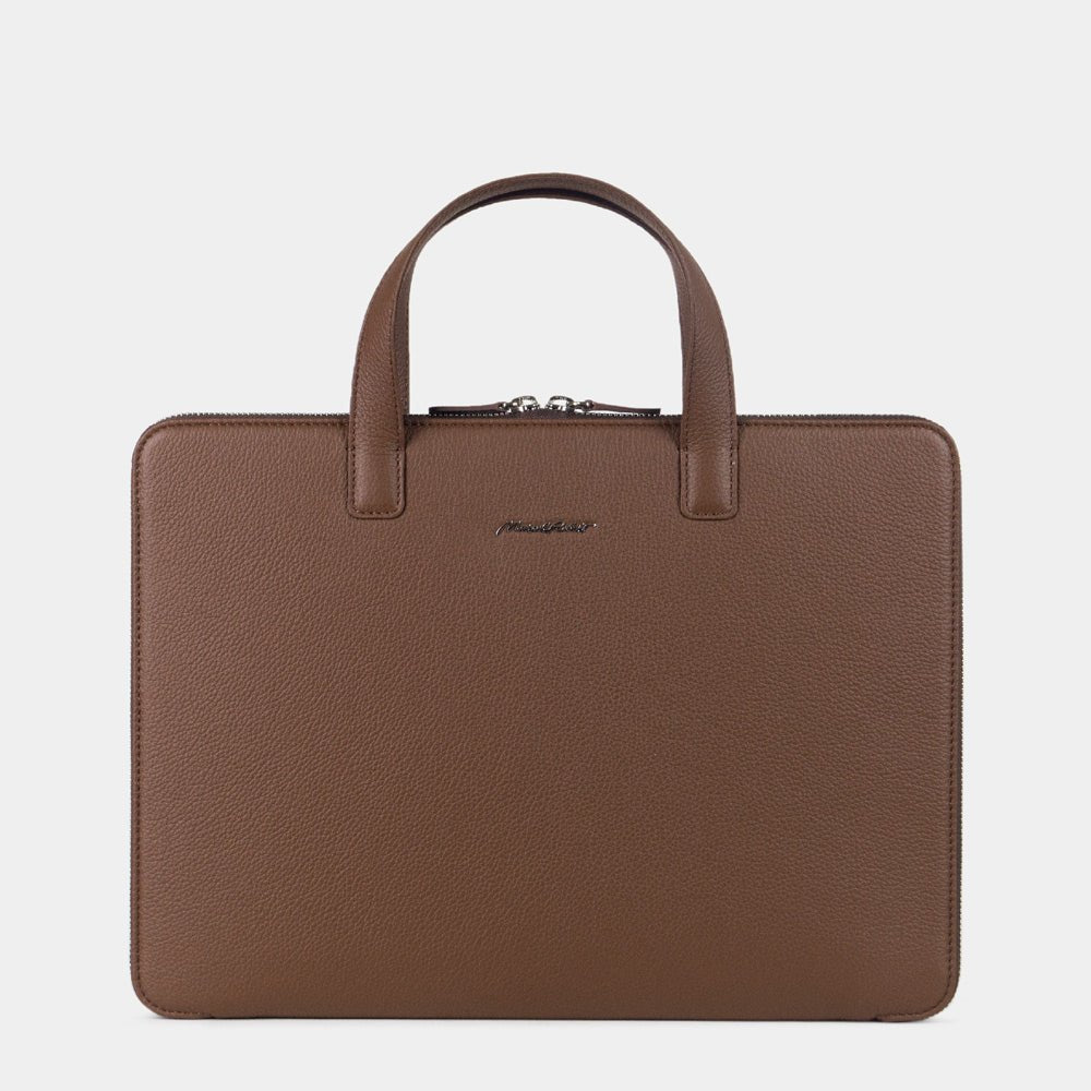 Leather Notebook Bag 17'' Bocage Brown | Marcel Robert - 0