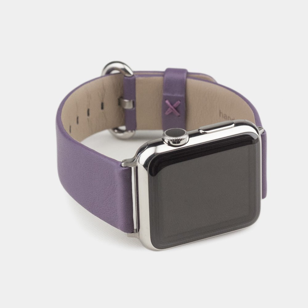 Calfskin Strap Apple Watch 38/40/41mm Violet | Marcel Robert - 2