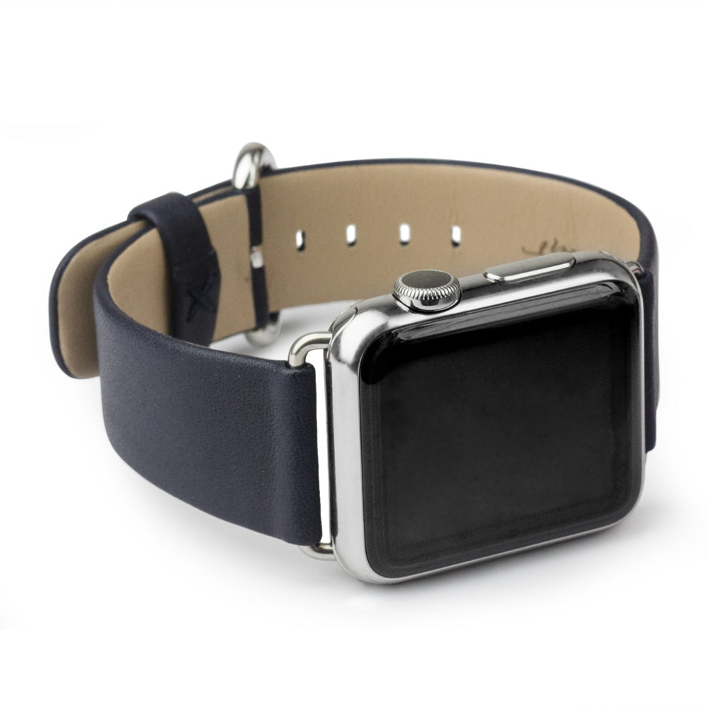 Leather Strap Apple Watch 41/42mm Dark Blue | Marcel Robert - 8