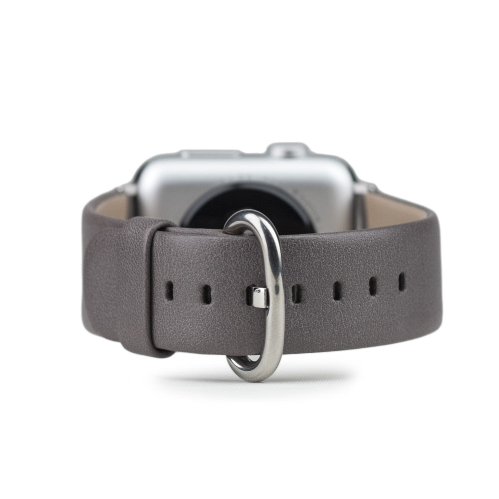 Calfskin Strap Apple Watch 41/42mm Dark Grey | Marcel Robert - 12