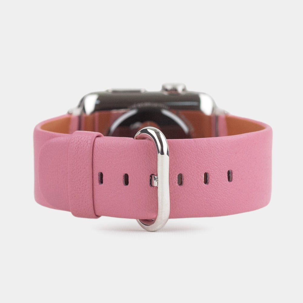 Premium Leather Strap Apple Watch 45/46mm Pink | Marcel Robert - 9