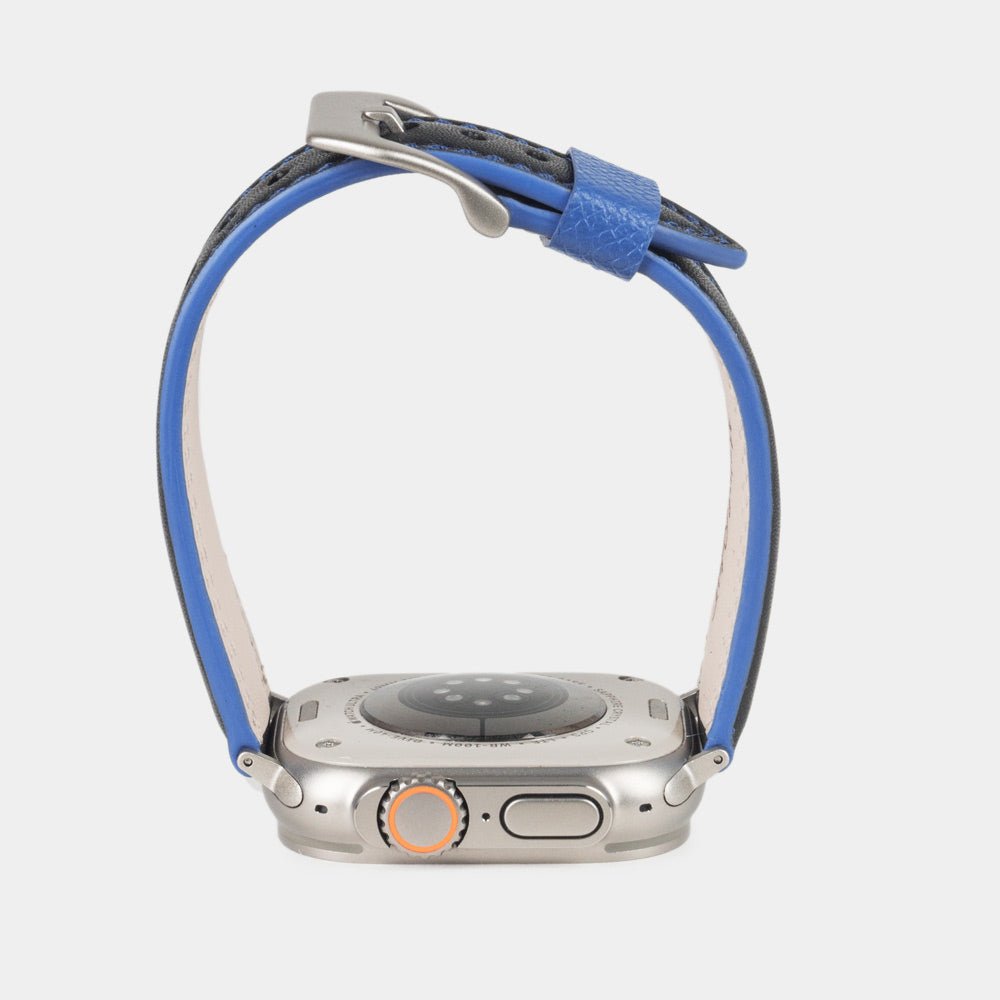 Luxury Leather Strap Apple Watch Ultra Black | Marcel Robert - 6