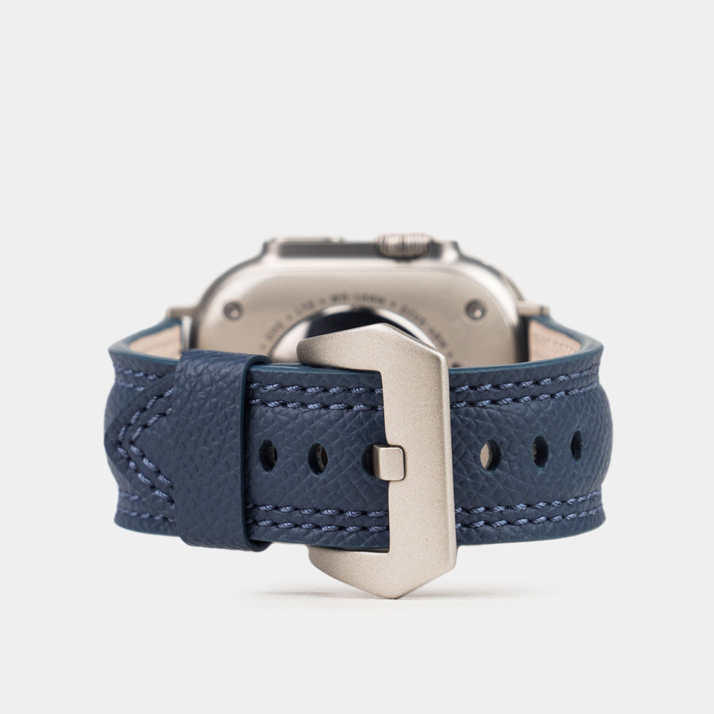 Premium Leather Strap Apple Watch Ultra Blue | Marcel Robert - 0