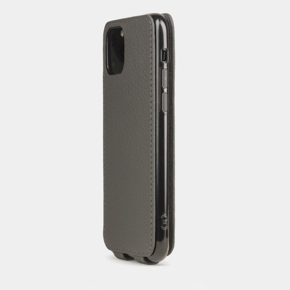 Premium Case iPhone 11 Pro Max Grey Leather | Marcel Robert - 1