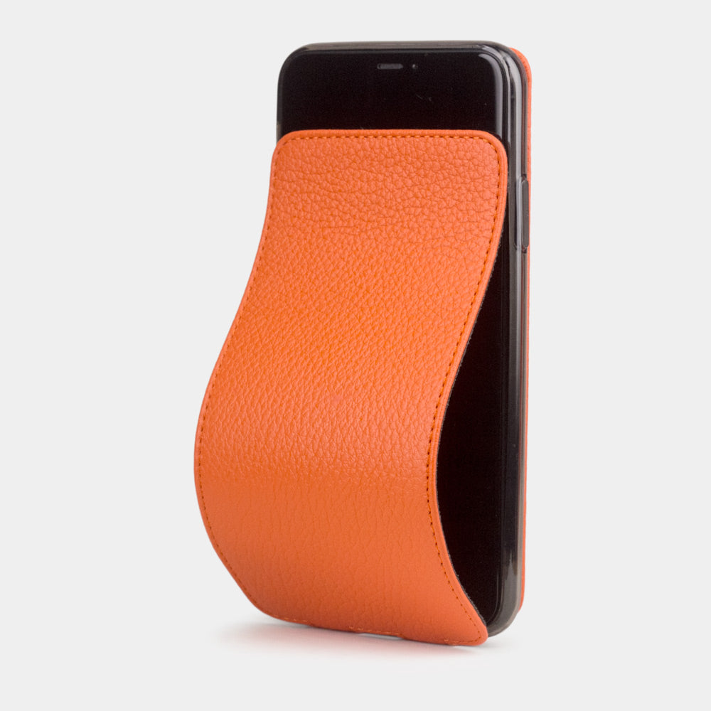 Premium Leather Case iPhone 11 Pro Orange | Marcel Robert - 0