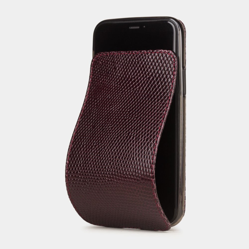 Lizard Leather Case iPhone 11 Pro Bordeaux | Marcel Robert - 4