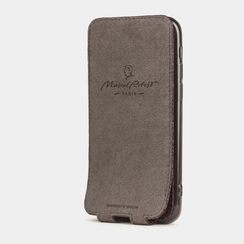 Lizard Leather Case iPhone 11 Pro Bordeaux | Marcel Robert - 5