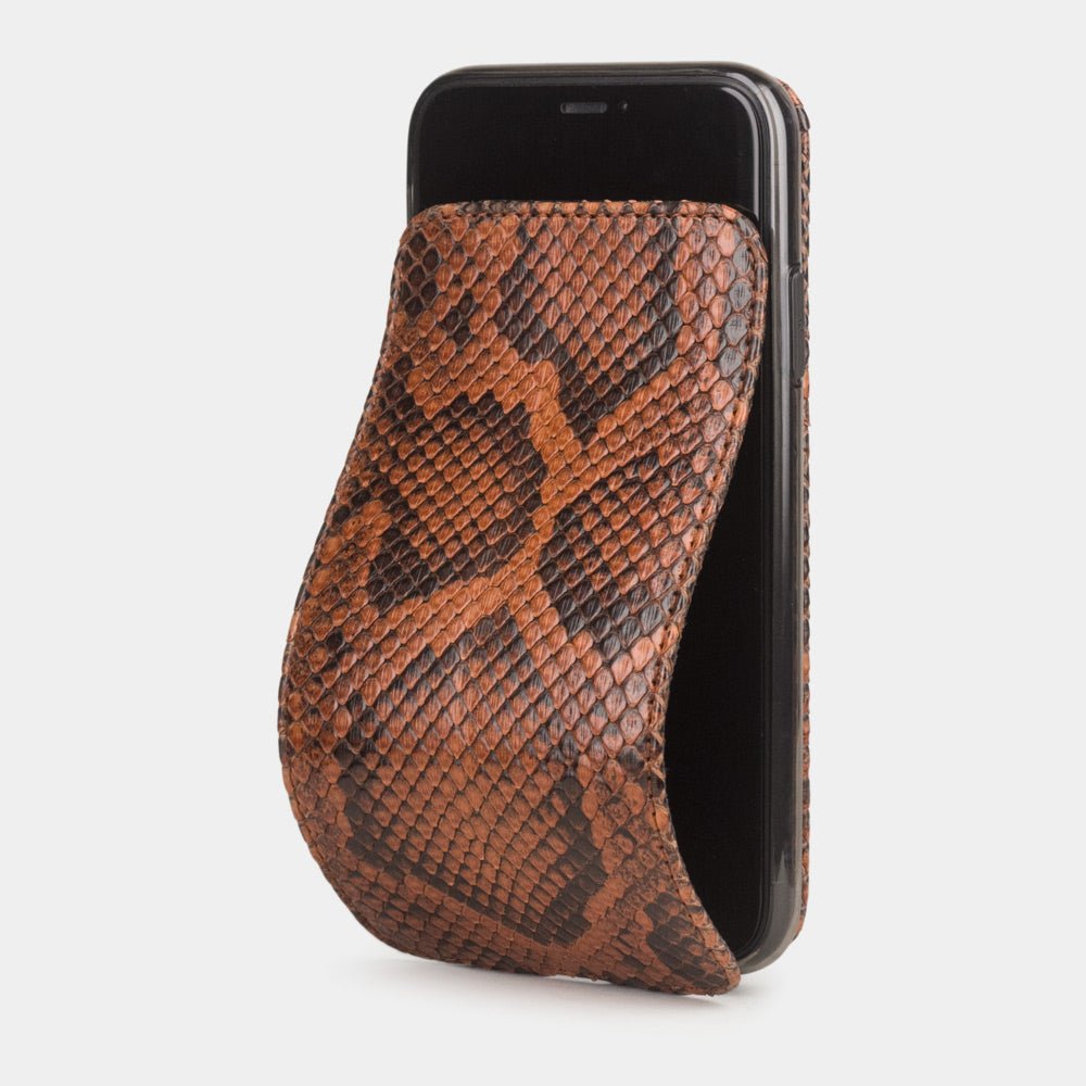 Python Leather Case iPhone 11 Gold | Marcel Robert - 0