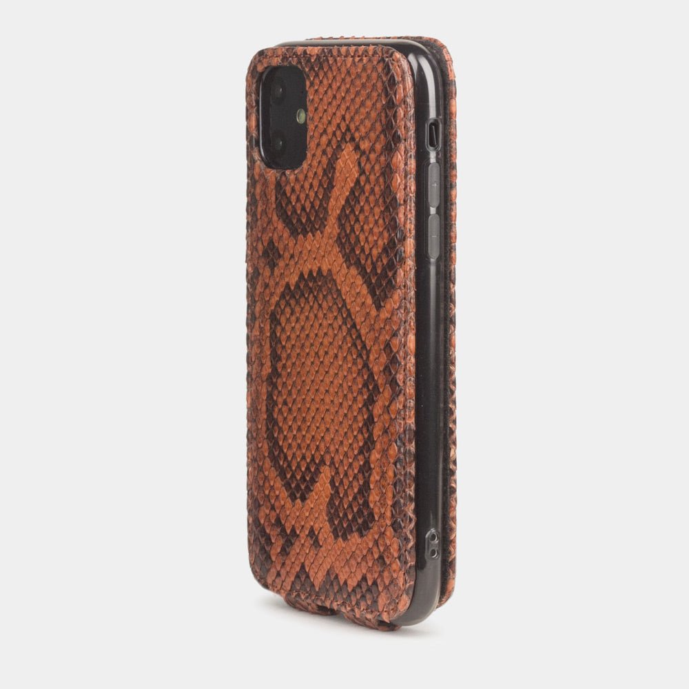 Python Leather Case iPhone 11 Gold | Marcel Robert - 4