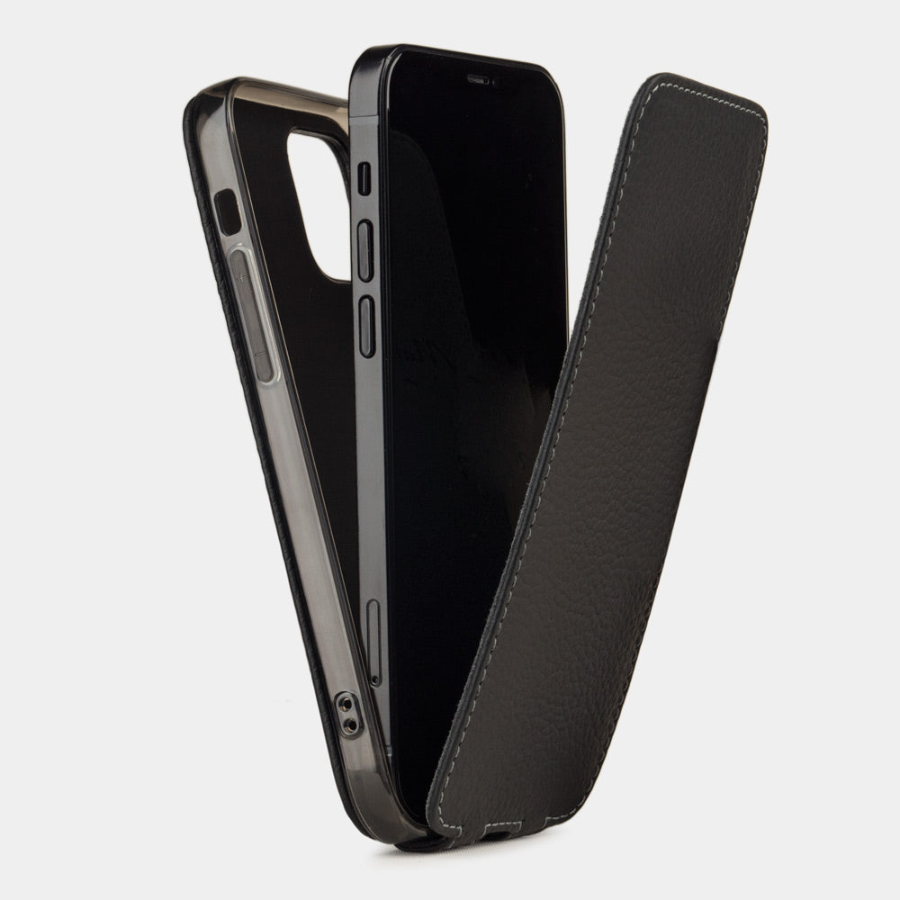 Elegant Leather Case iPhone 12 mini Black | Marcel Robert - 4