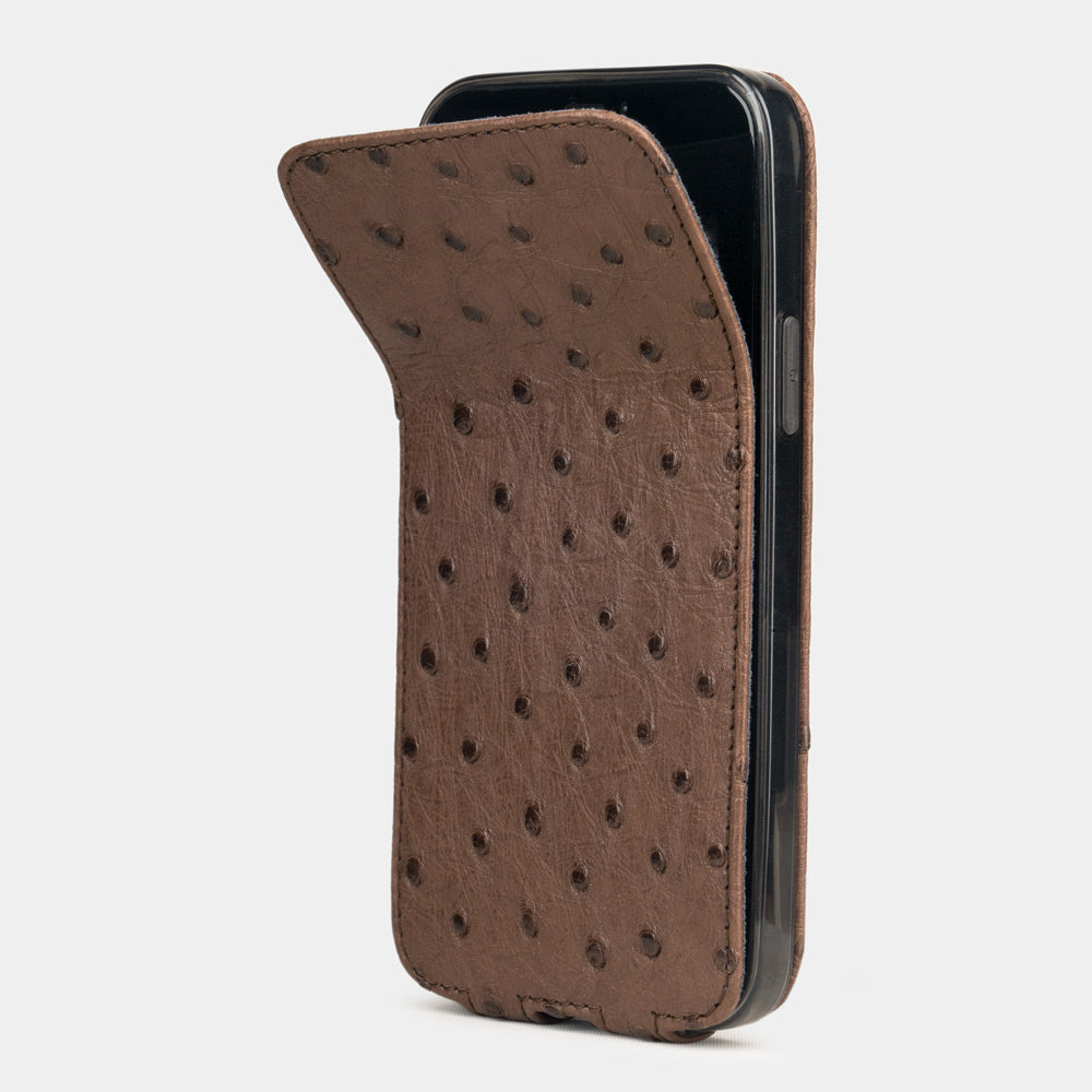case iPhone 12 mini ostrich brown | Marcel Robert