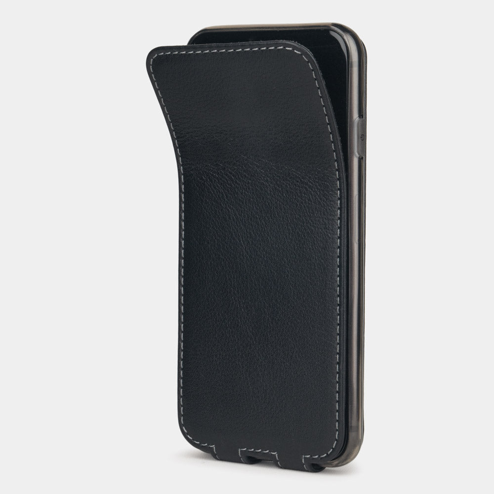 Premium Leather Case iPhone SE Black | Marcel Robert - 1
