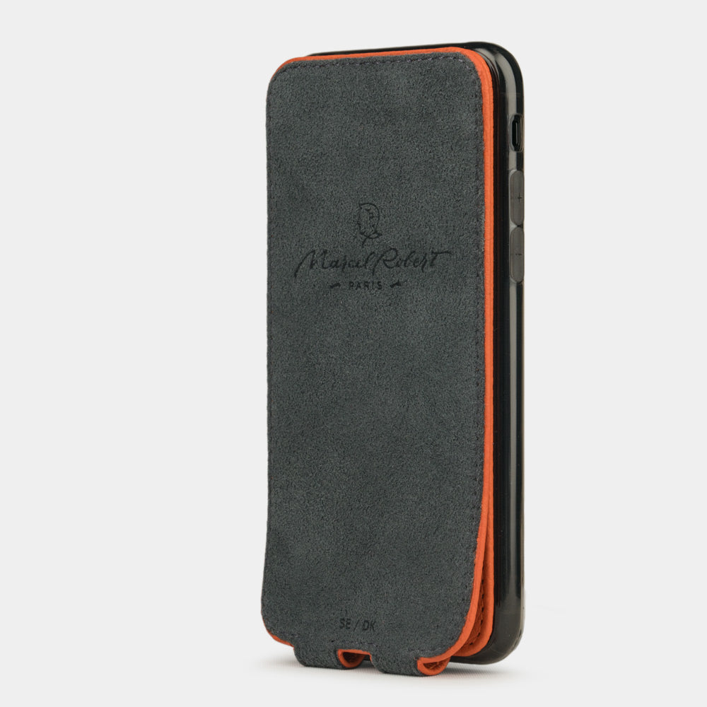 Premium Leather Case iPhone SE 2020 Orange | Marcel Robert - 3