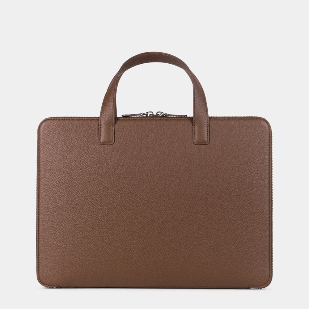 Leather Notebook Bag 14'' Bocage Brown | Marcel Robert - 1