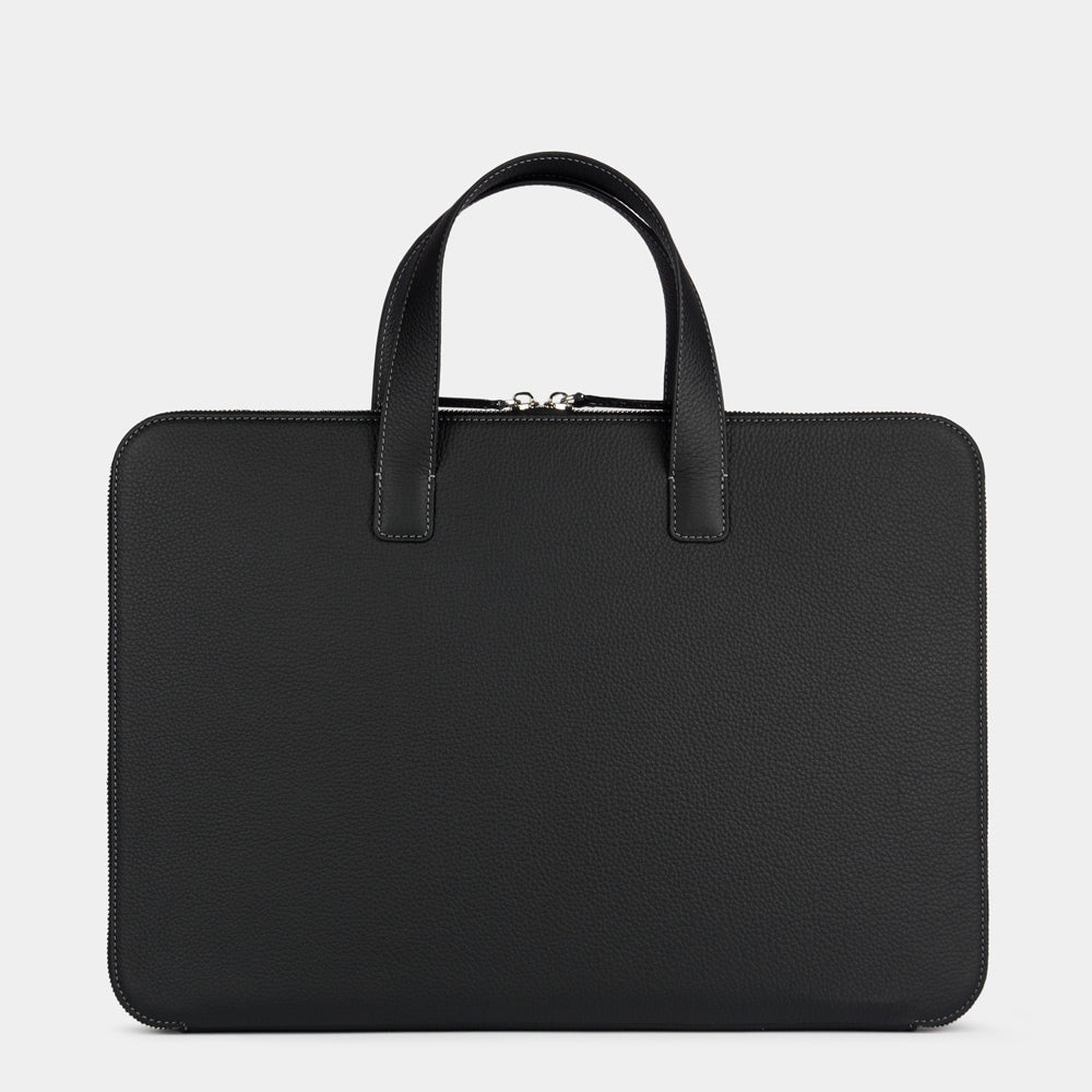 Black Notebook Bag 17'' Bocage, Real Leather | Marcel Robert - 1