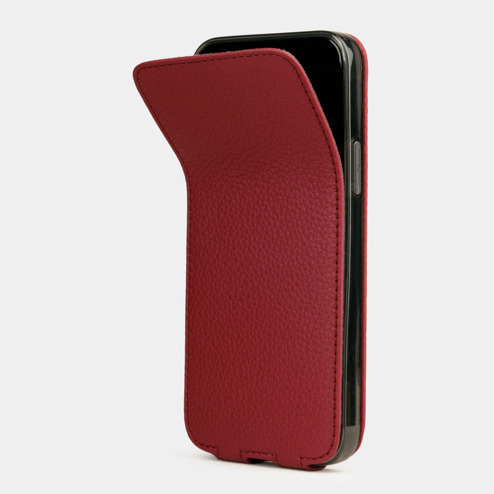 Premium Leather Case iPhone 12 mini Cherry | Marcel Robert - 1