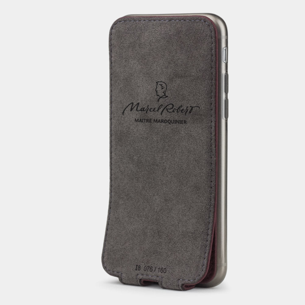 Premium Leather Case iPhone SE 2020 Bordeaux | Marcel Robert - 3
