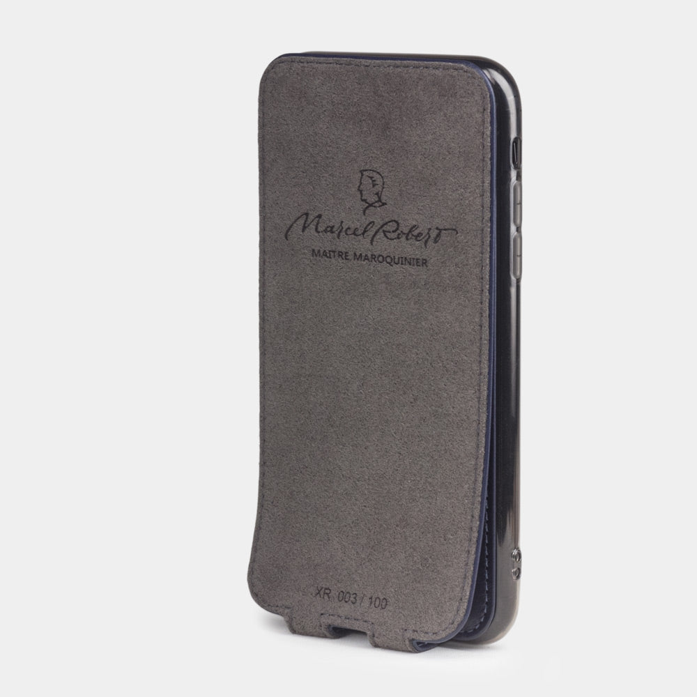 Case iPhone XR Premium Leather Blue Indigo | Marcel Robert - 4