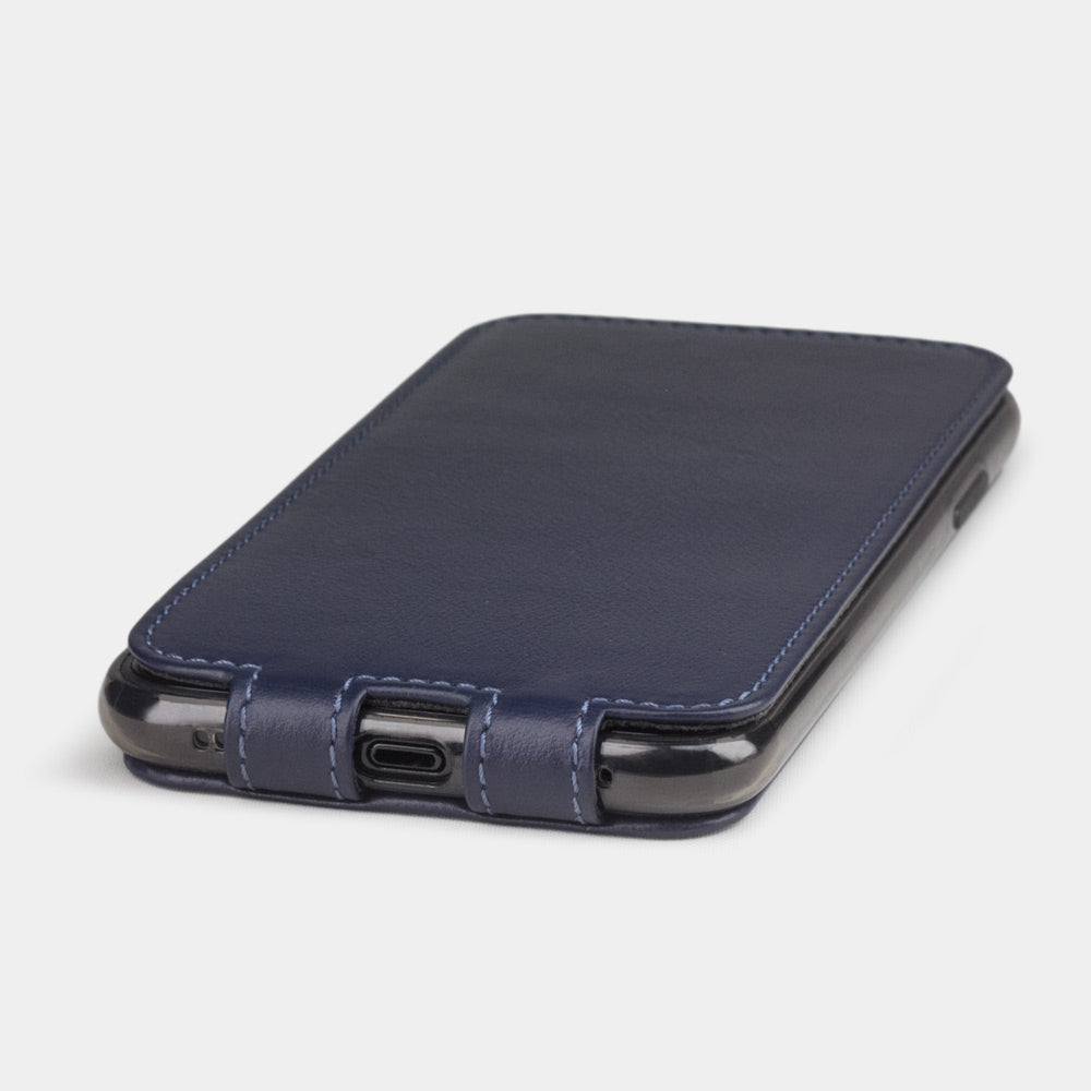 Case iPhone XR Premium Leather Blue Indigo | Marcel Robert - 5